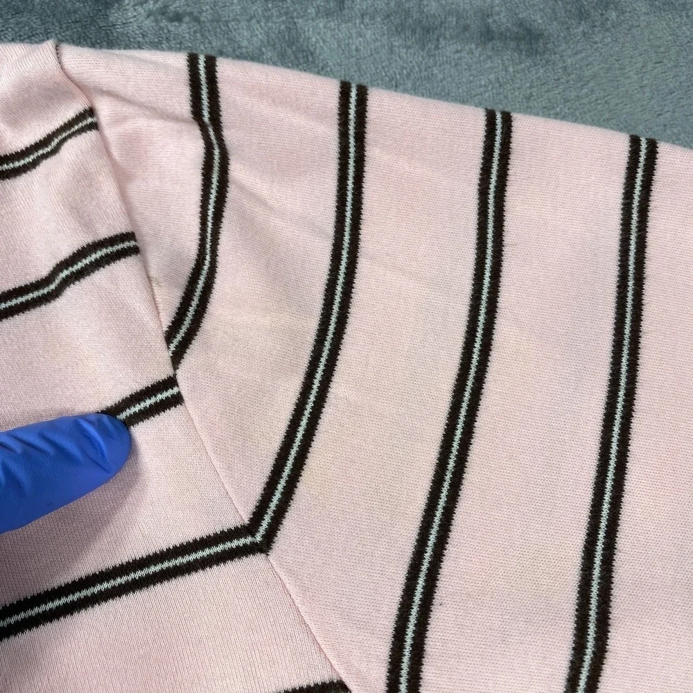 Vintage Polo Ralph Lauren Shirt XL Men Pink Stripe Golf Pony Ivy Classic Casual*
